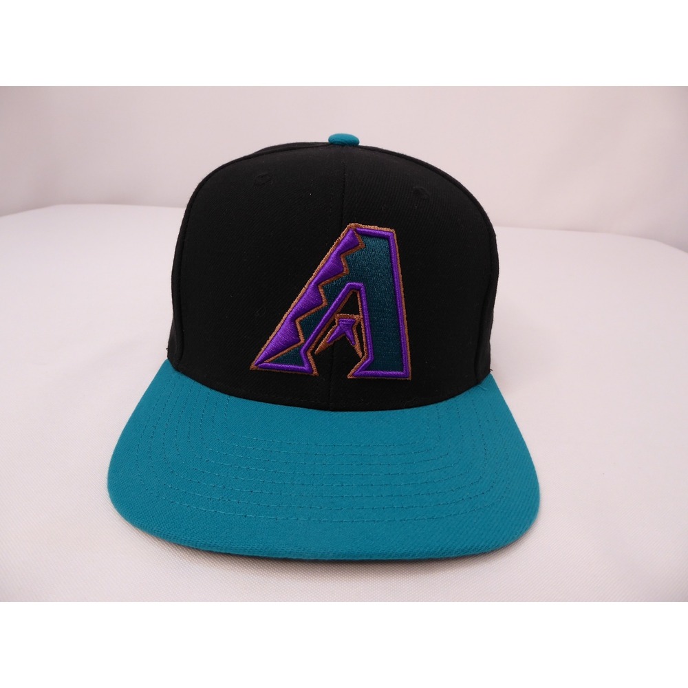 Mitchell & Ness Arizona Diamondbacks Snapback Hat Black Teal Cooperstown MLB